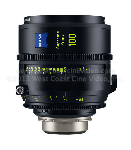 Black Zeiss Supreme Prime Hundred mm Lens