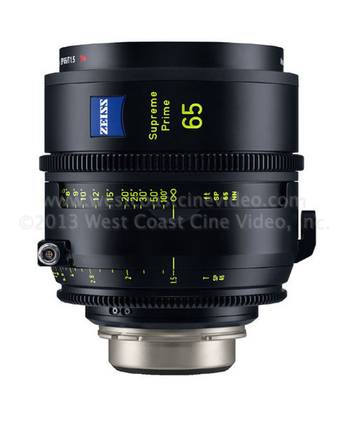Black Zeiss Supreme Prime Sixty Five mm Lens