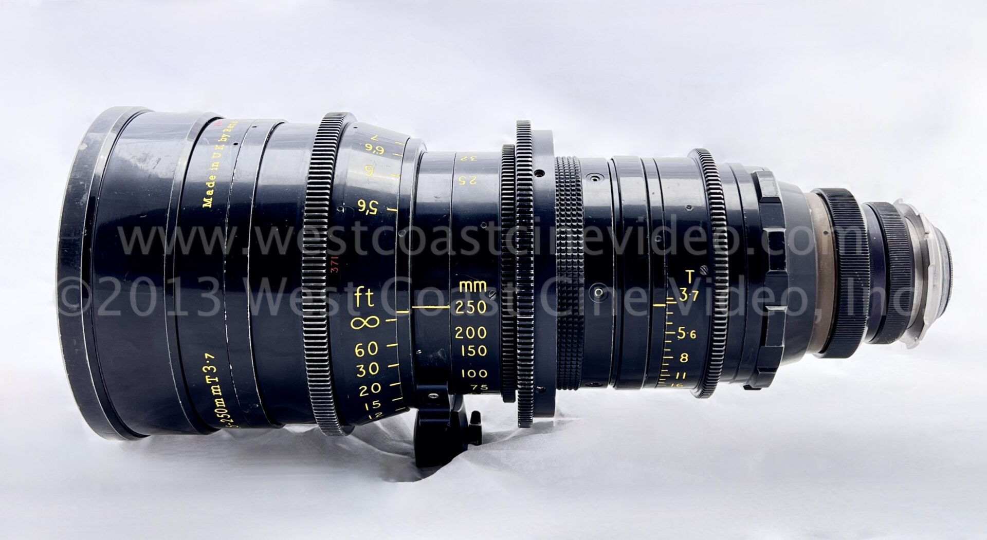 Black Zoom Wide Lens With Yellow Markings